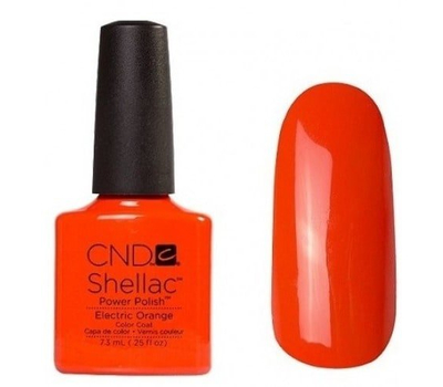 90514 Electric Orange Гель-лак Creative Shellac Яркий оранжевый коллекция Paradise